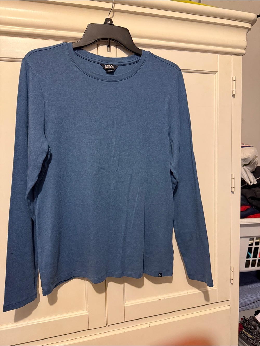 Wmn’s Eddie Bauer Slate Blue Long Sleeve Tee